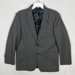 Uniqlo Blazer Mens XS Gray Relaxed Fit Suit Jacket Coat Stretch Preppy